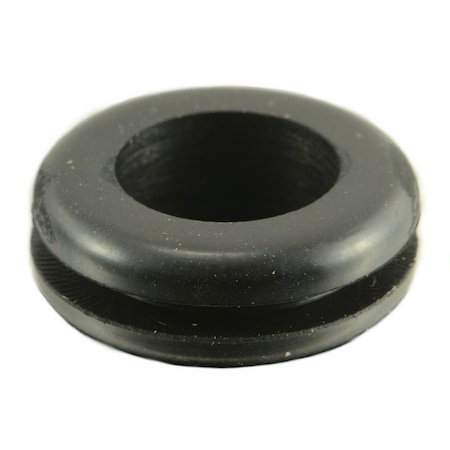 Midwest Fastener 7/16" x 3/4" x 1/4" x 1/16" Black Rubber Grommets 15PK 64372